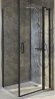 Душевая дверь Jacob Delafon Contra Black 90 E22T91-BL профиль Черный стекло прозрачное
